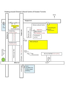 2016  Parking around Chinese Cultural Centre of Greater  Toronto